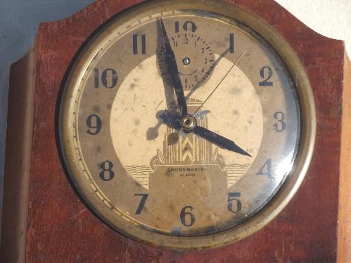 photo of antique vintage camelback mantel clock lot for restoration, repair parts #15