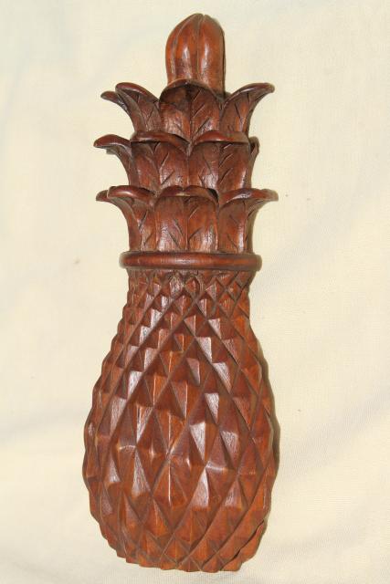 photo of antique vintage carved wood molding, pineapple architectural ornament medallion #4