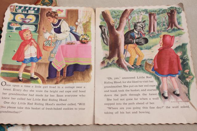 photo of antique vintage children's book lot, 30+ shabby books for art illustrations, crafts, display #7