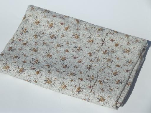 photo of antique vintage cotton challis floral print fabric, fine light cotton #2