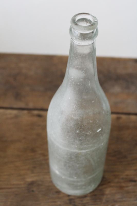 photo of antique vintage embossed glass bottle Ben Kornburger & Sons Milwaukee bottle pre prohibition  #4