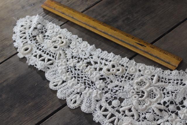 photo of antique vintage embroidered needle lace collars, button hole stitching & embroidery #4