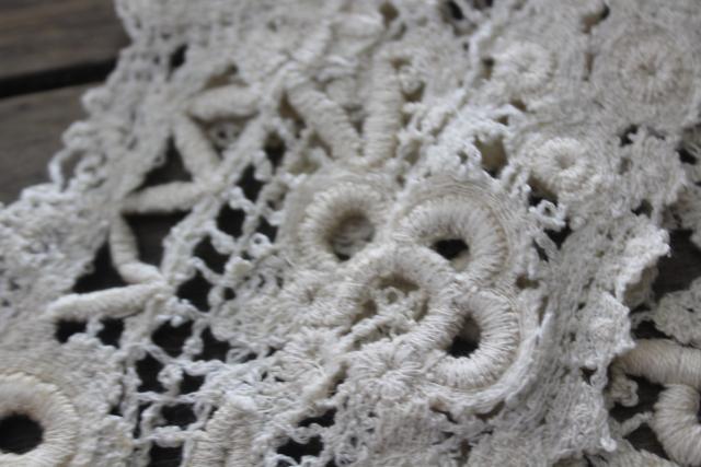 photo of antique vintage embroidered needle lace collars, button hole stitching & embroidery #6