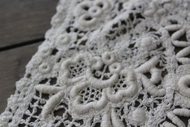 photo of antique vintage embroidered needle lace collars, button hole stitching & embroidery #7