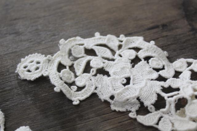 photo of antique vintage embroidered needle lace collars, button hole stitching & embroidery #15