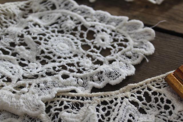 photo of antique vintage embroidered needle lace collars, button hole stitching & embroidery #21