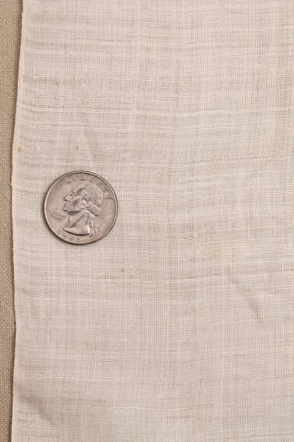 photo of antique vintage fabric, fine handkerchief linen, plain and with swiss embroidery #7