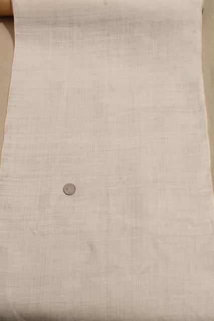 photo of antique vintage fabric, fine handkerchief linen, plain and with swiss embroidery #9