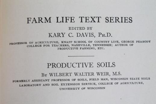 photo of antique vintage farm books lot, irrigation & soil chemistry in agriculture #8