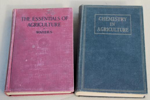 photo of antique vintage farm books lot, irrigation & soil chemistry in agriculture #12