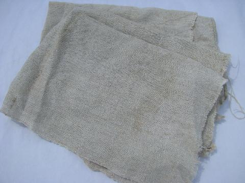 photo of antique vintage flax & linen fabric lot, heirloom sewing needlework sampler fabrics #4