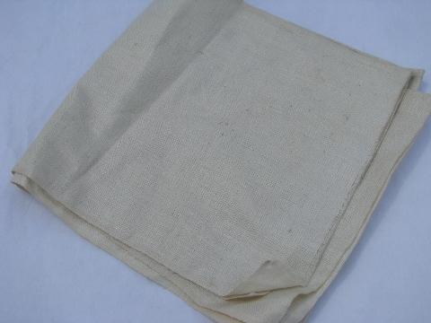 photo of antique vintage flax & linen fabric lot, heirloom sewing needlework sampler fabrics #6