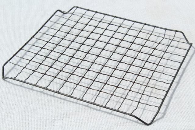 photo of antique vintage kitchenware, old crimped wire cooling racks for pies or other baking #2