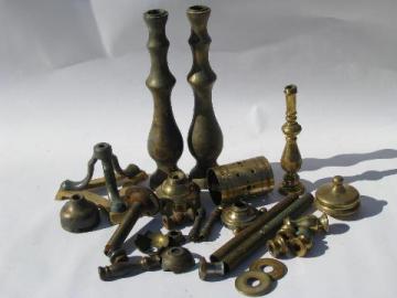 catalog photo of antique vintage lighting & lamp replacement/restoration parts solid brass