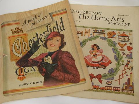 photo of antique vintage needlework pattern magaines lot, 1930s Needlecraft #3