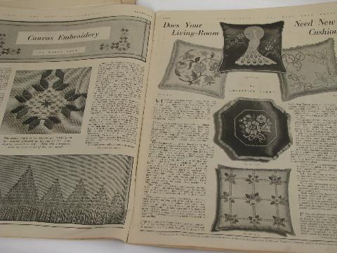 photo of antique vintage needlework pattern magaines lot, 1930s Needlecraft #8