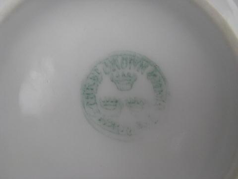 photo of antique vintage nursery rhyme child's china dish, infant baby plate #4