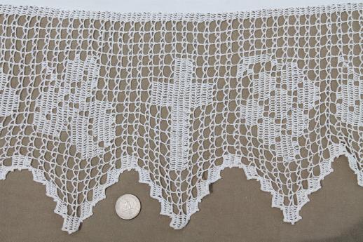 photo of antique & vintage sewing trim lot - cluny laces, crochet lace edgings, lampshade fringe #10