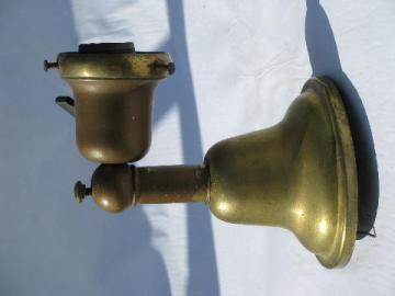 catalog photo of antique vintage solid brass architectural wall sconce