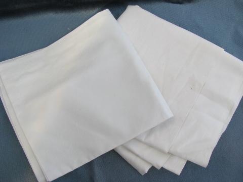 photo of antique vintage white cotton fabric lot, heirloom needlework fabrics #3