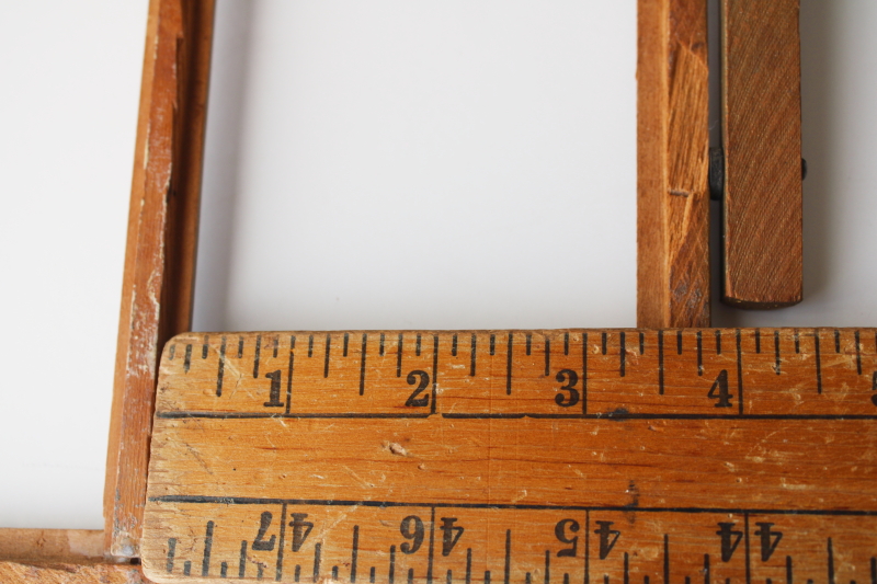 photo of antique vintage wood swivel tilt frame rare double frame for couple portrait photos picture frame  #5