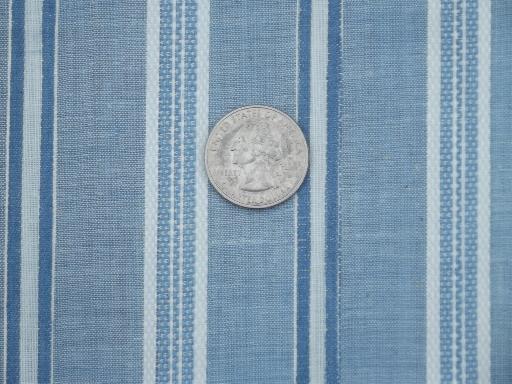 photo of antique & vintage work shirt fabric, old indigo blue shirting lot #3