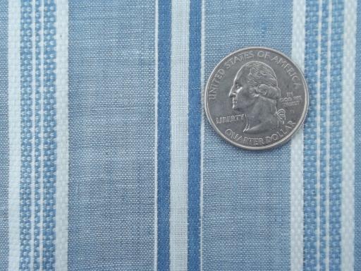 photo of antique & vintage work shirt fabric, old indigo blue shirting lot #4