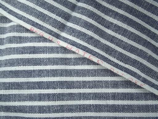 photo of antique & vintage work shirt fabric, old indigo blue shirting lot #10