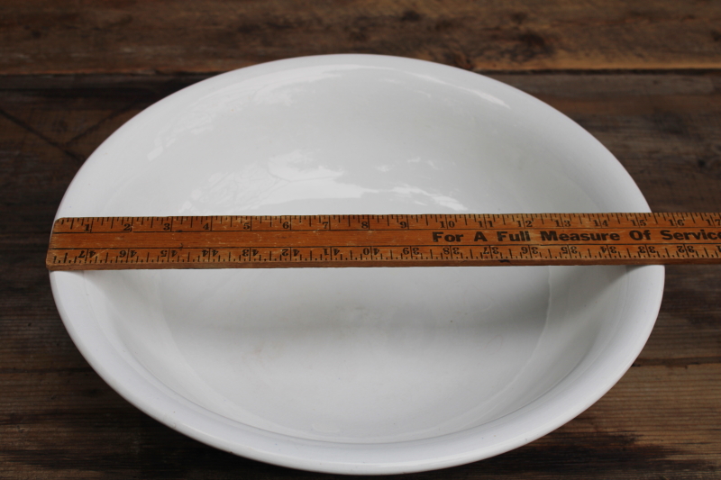 photo of antique white ironstone china bowl, embossed wash bowl basin Anchor JEN backstamp  #2