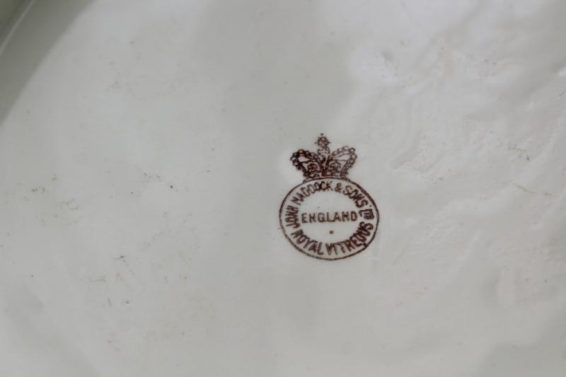 photo of antique white ironstone china platter, huge serving tray for roast or turkey #9