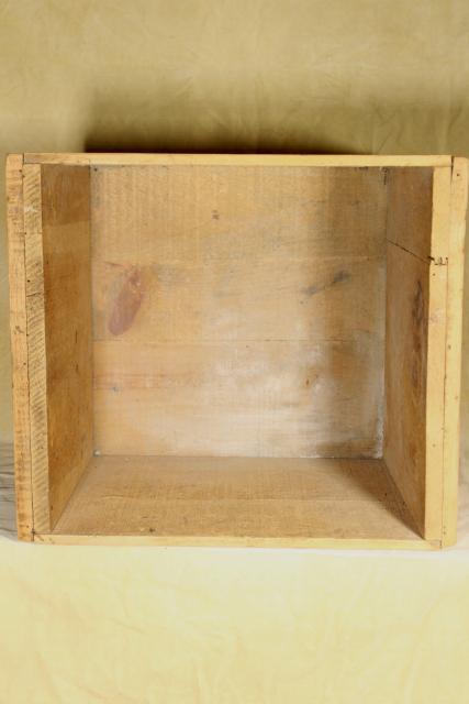 photo of antique wood box Merck Chemists pharmacy shipping crate w/ great vintage typography #9