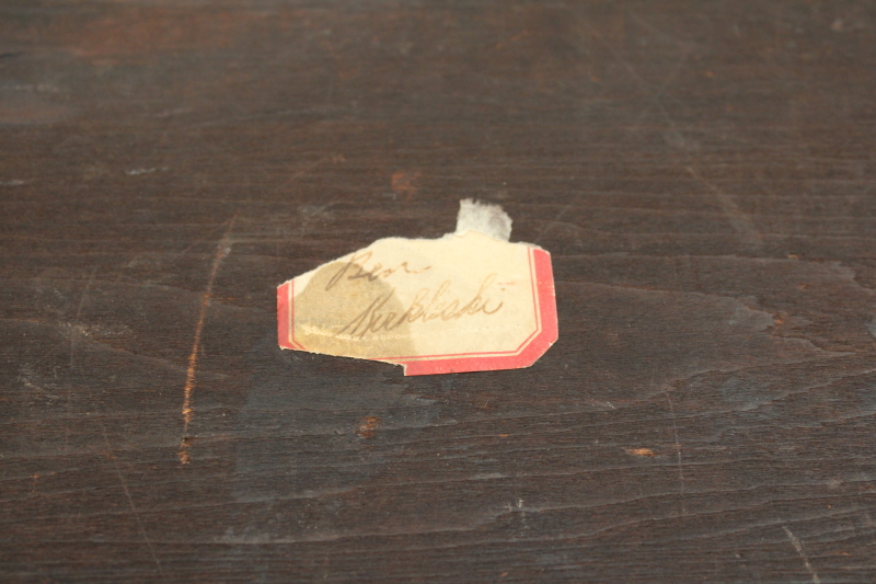 photo of antique wood box, jewelry chest or case for tools or instruments, tea caddy shape  #11