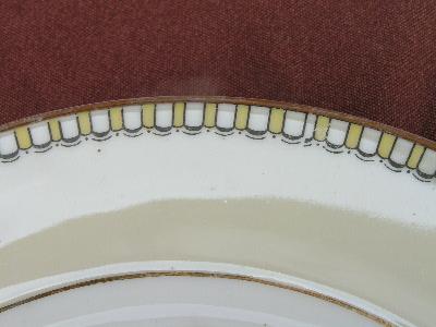 photo of art deco border 1920's vintage china plates, 10 #2