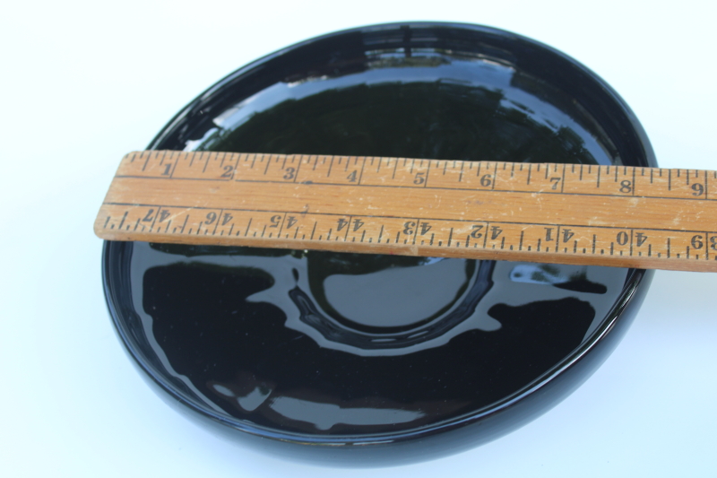 photo of art deco vintage Imperial glass ebony black glass bowl, Halloween snack dish or planter  #4