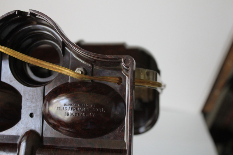 photo of art deco vintage bakelite desk lamp w/ banker's lamp style shade, working light  #10