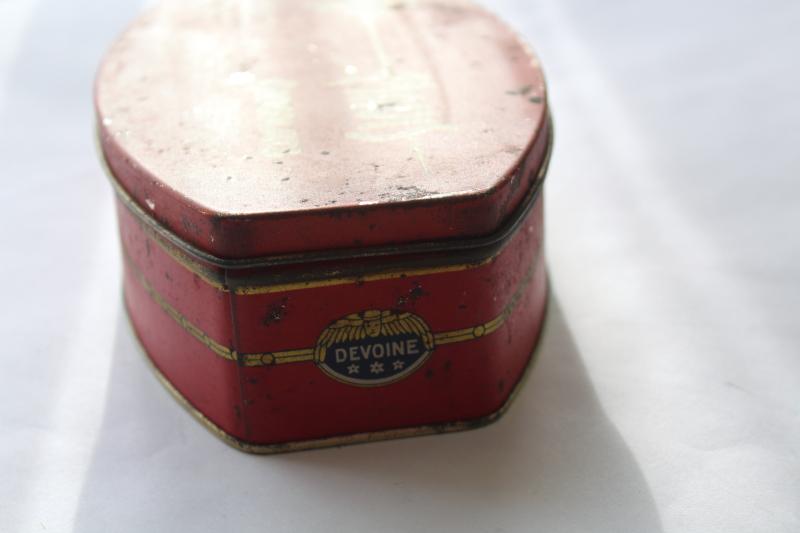 photo of art deco vintage chocolate box candy tin Mavis Chocolats French formula chocolates #6