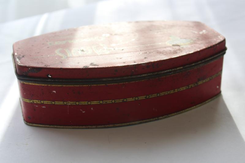 photo of art deco vintage chocolate box candy tin Mavis Chocolats French formula chocolates #7