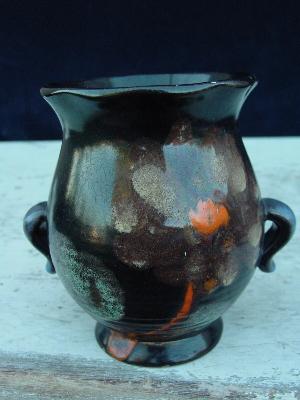 photo of art noveau vintage pottery vase germany #1