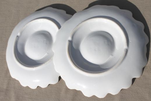 photo of artichoke plates set, white ceramic flower shaped plates for serving artichokes or salad #4