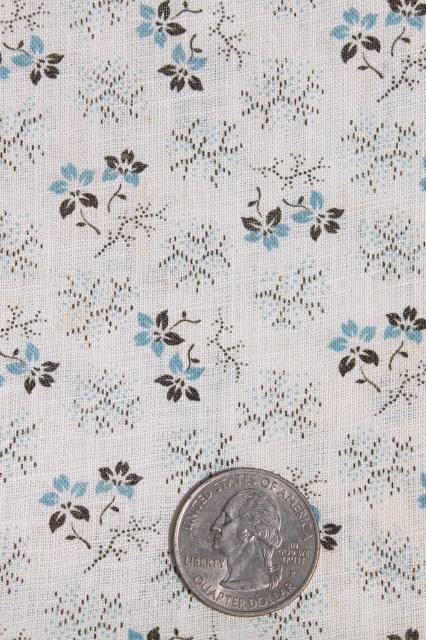 photo of authentic antique vintage fabric, primitive cotton calico print for shirting, aprons etc. #2