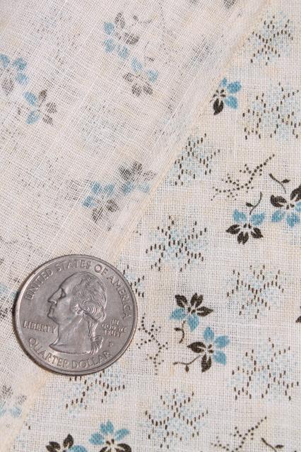 photo of authentic antique vintage fabric, primitive cotton calico print for shirting, aprons etc. #4