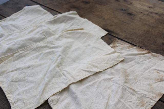 photo of authentic vintage Great Western printed cotton sugar feedsacks, farmhouse rustic fabric #5