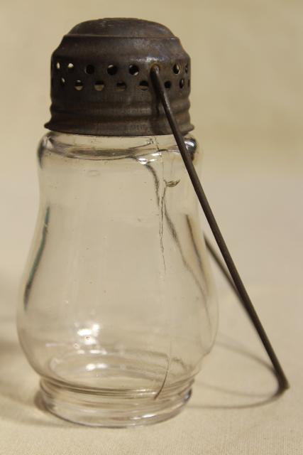 photo of authentic vintage lantern glass replacements Dietz Sport & Jewel skaters lamp #8