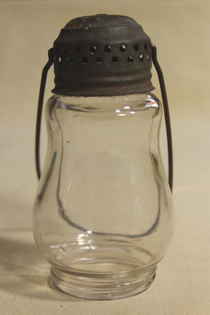 photo of authentic vintage lantern glass replacements Dietz Sport & Jewel skaters lamp #10