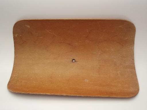 photo of baby basket tray for antique scale, vintage bentwood cradle scale pan #2