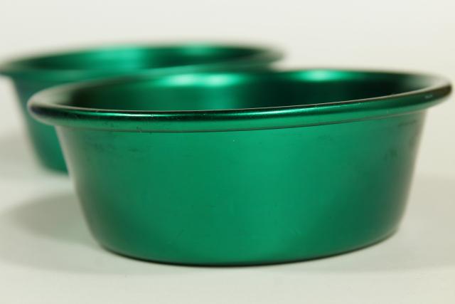 photo of baby boomer vintage anodized colored aluminum bowls, a rainbow of colors! #2