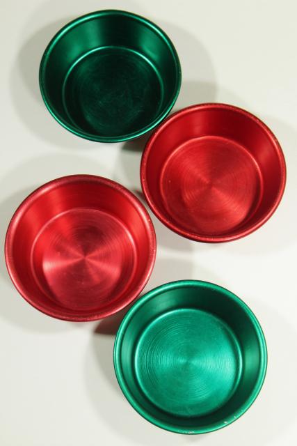photo of baby boomer vintage anodized colored aluminum bowls, a rainbow of colors! #16