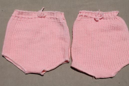 photo of baby boomer vintage baby clothes lot, early 50s layette pieces for babies & infants #2