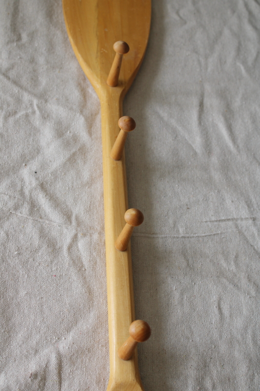 photo of baby canoe paddle wall mount coat hooks pegboard rustic lake life cabin decor  #3