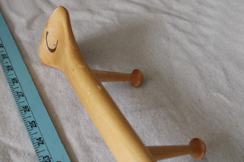 photo of baby canoe paddle wall mount coat hooks pegboard rustic lake life cabin decor  #7